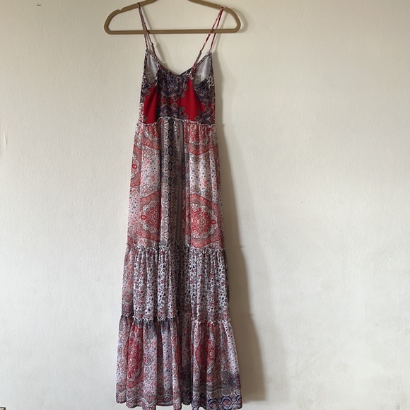 Living Doll Long Flowy Bohemian/Cottagecore Style Dress with Snug Bodice Maxi - Picture 10 of 11